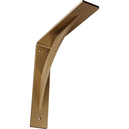 Ekena Millwork Legacy Steel Bracket, Hammered Gold 2"W x 12"D x 12"H BKTM02X12X12LEHGO
